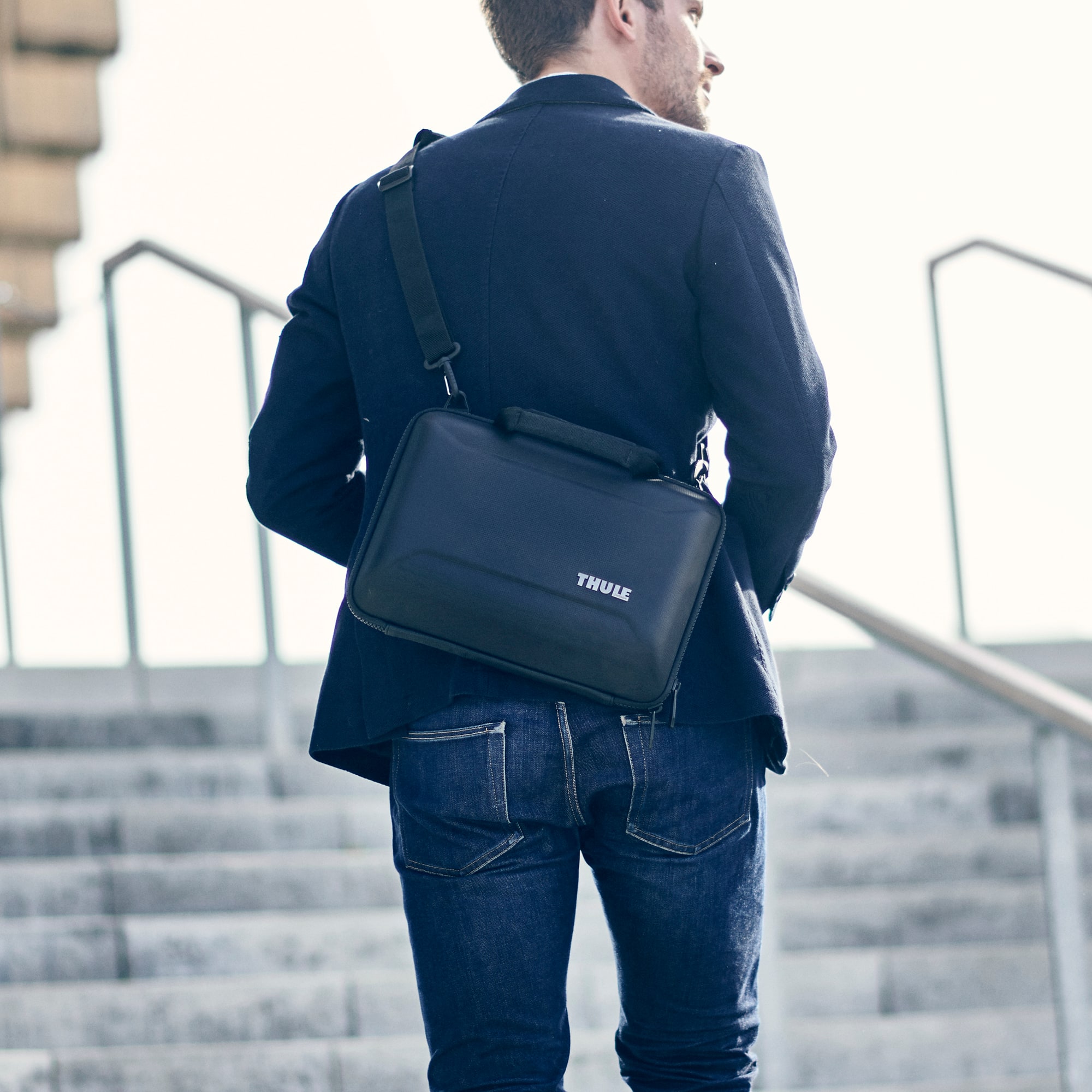 Alt View 16. Thule - Gauntlet 4 Attaché Briefcase for all 16” Apple MacBook Pro Models, all 15” Apple MacBook Pro Models & 14.1" PC & Laptops - Black.