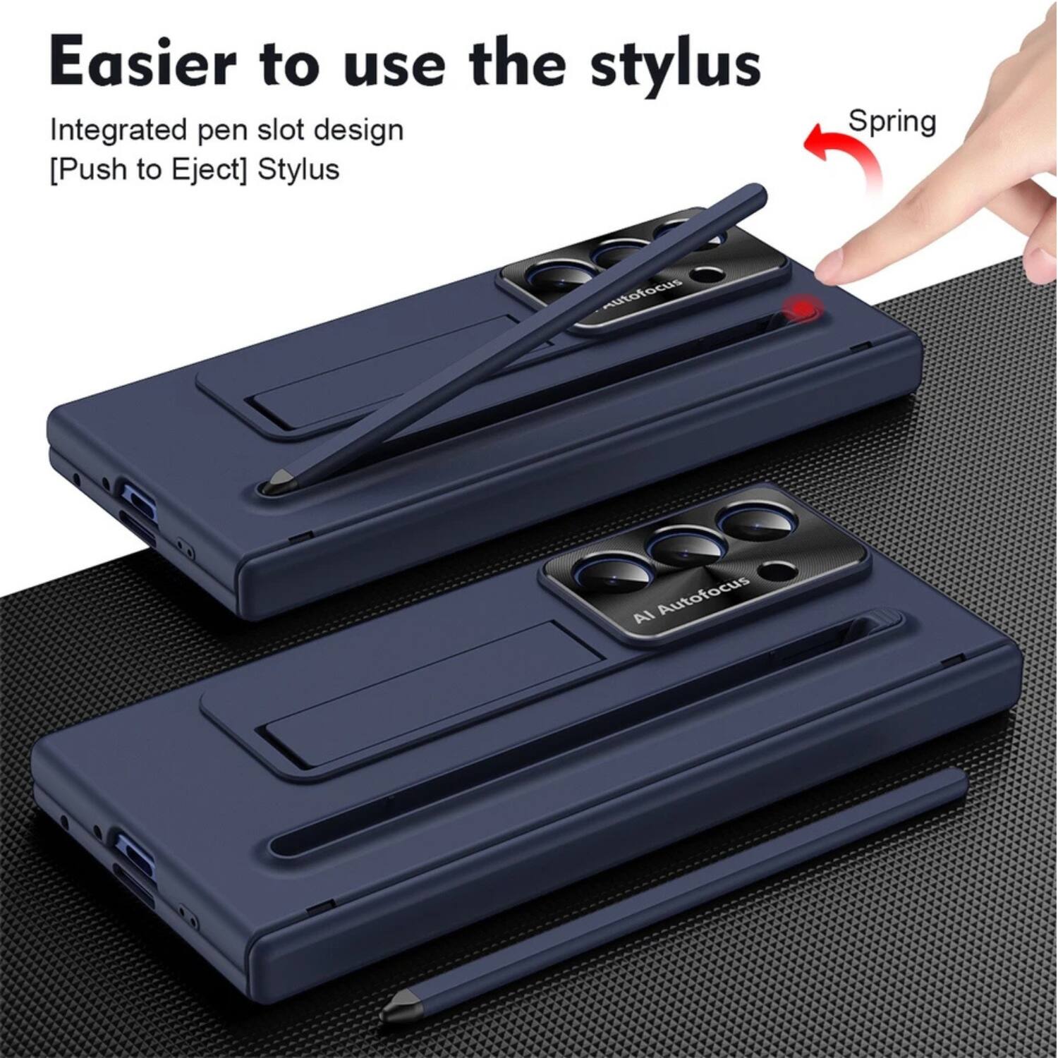 Easier to use the stylus

Integrated pen slot design
[Push to Eject] Stylus

Spring

AI Autofocus