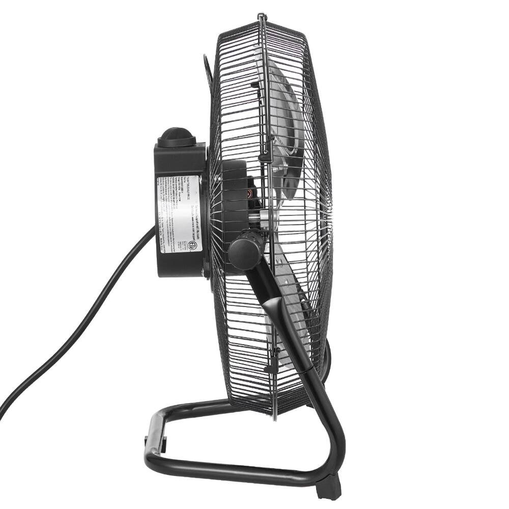 Alt View 8. Loheer - Loheer 14 Inch Heavy Duty Metal Floor Fan High Velocity Commercial Shop Fan 3 Speeds Adjustable Tilt.
