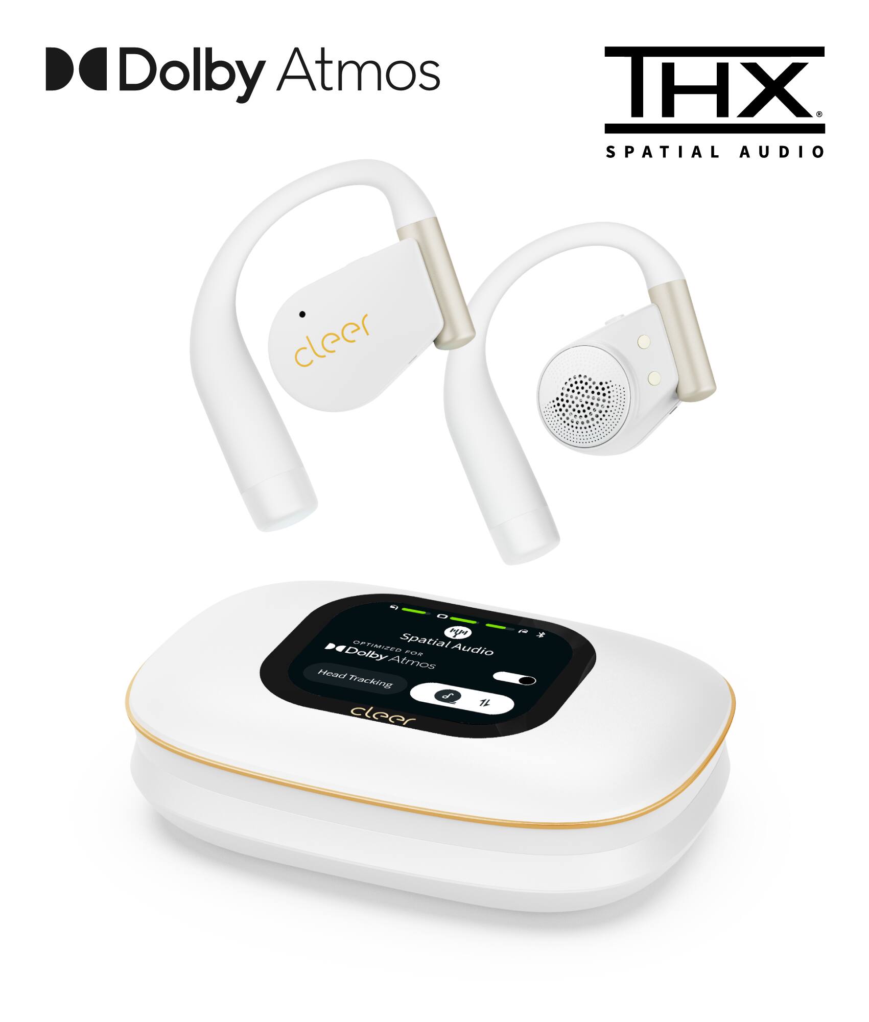 Dolby Atmos THX Spatial Audio  
cleer  
Spatial Audio  
Dolby Atmos  
Head Tracking