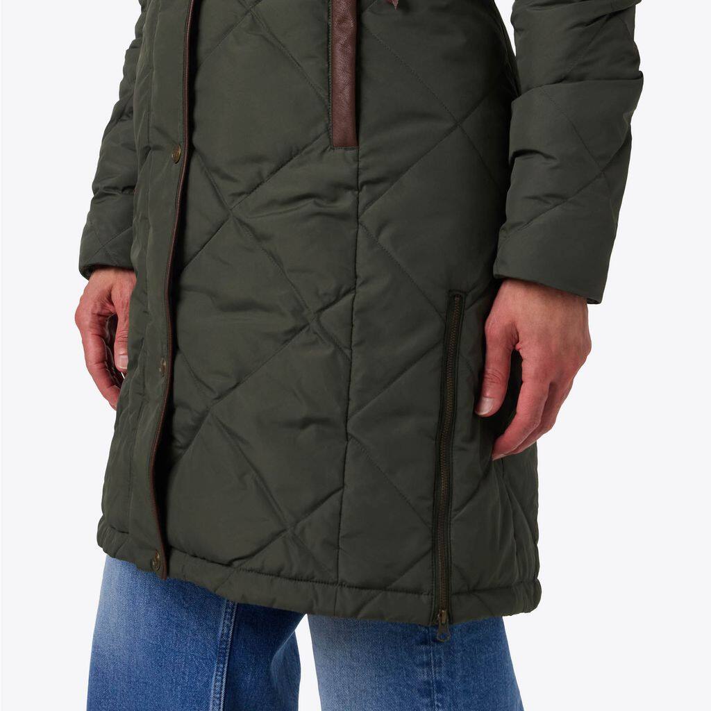Alt View 2. Mobile Warming - Women's Carlyle Heated Jacket - Forest Green.