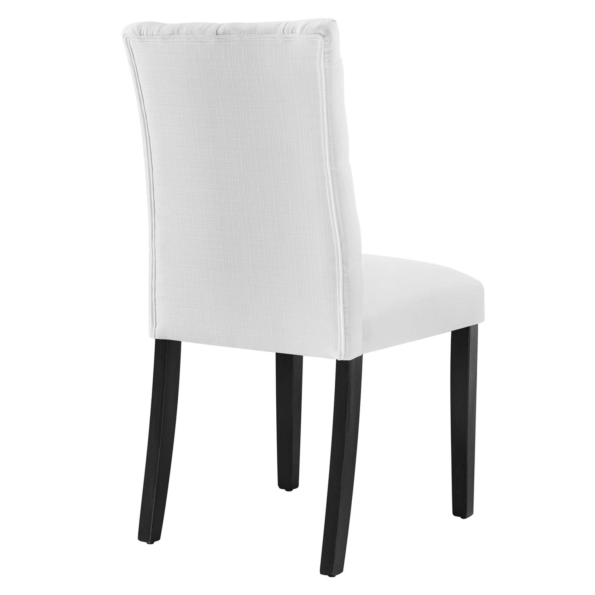 Back. Modway - Duchess Button Tufted Fabric Dining Chair by Modway - White.