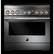 Alt View 2. JennAir - RISE 5.1 Cu. Ft. Freestanding Electric Induction Range - Stainless Steel.