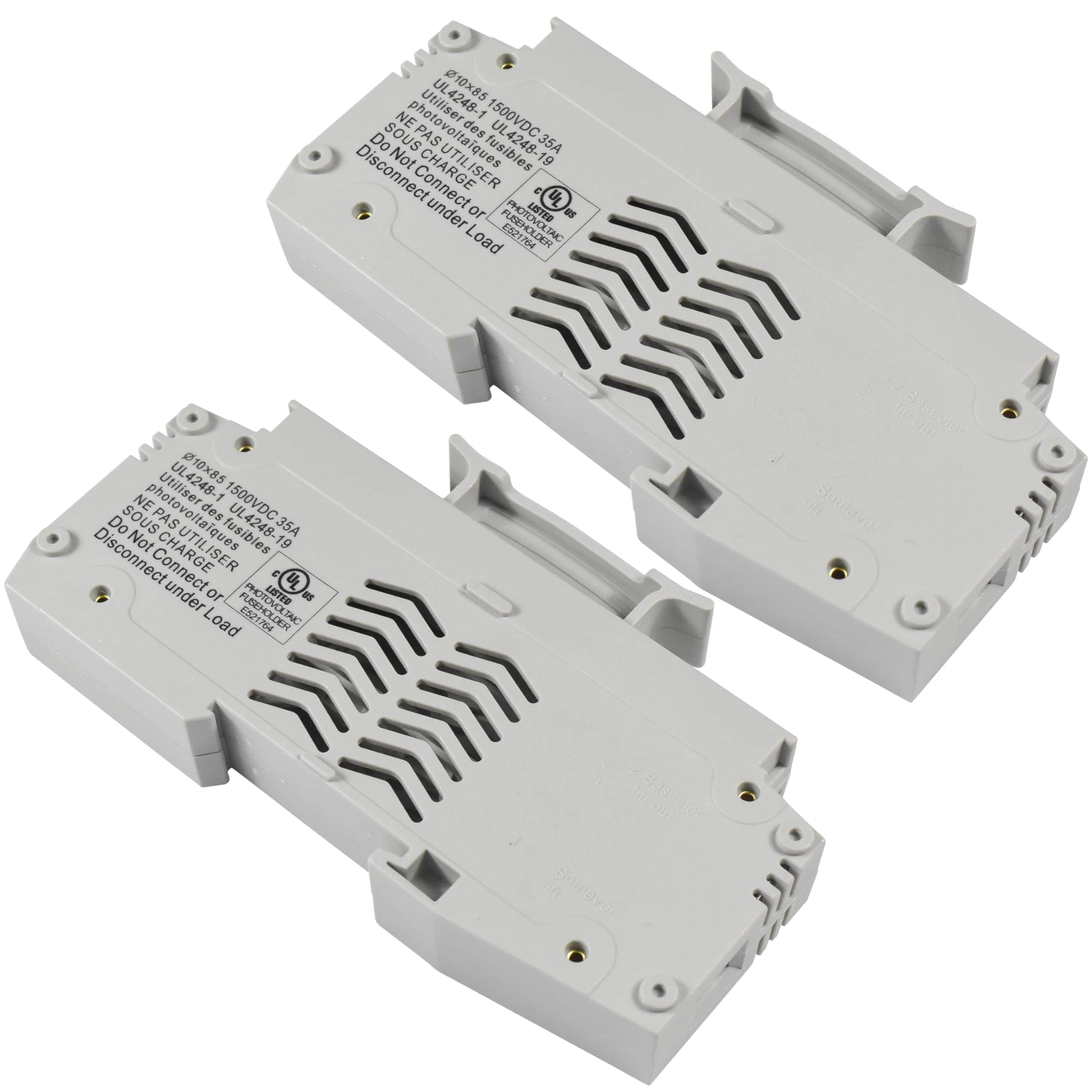 HQRP - 2-Pack ATPV-63LD Solar PV DIN Rail Fuse Holder 1500 V DC 35 A, 10 x 85 mm, UL Listed price history on PriceWatchPro