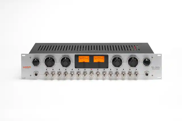 Front. Warm Audio - WA-2MPX Dual-Channel Tube Mic Preamp - Silver.