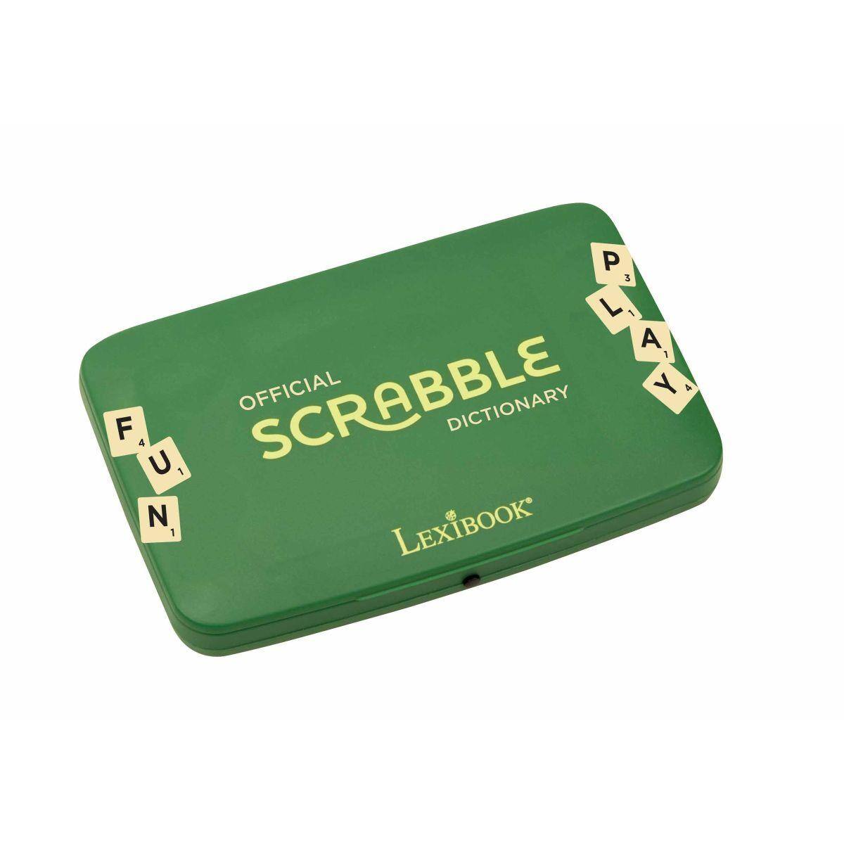 OFFICIAL SCRABBLE DICTIONARY  
LEXIBOOK®  
P 3 L 1 A 1 Y 4 F 4 U 1 N 1