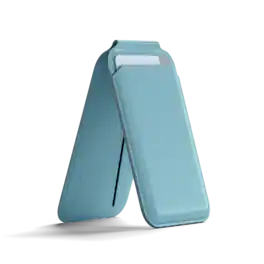 Satechi - Vegan-Leather Magnetic Wallet Stand - Light Blue