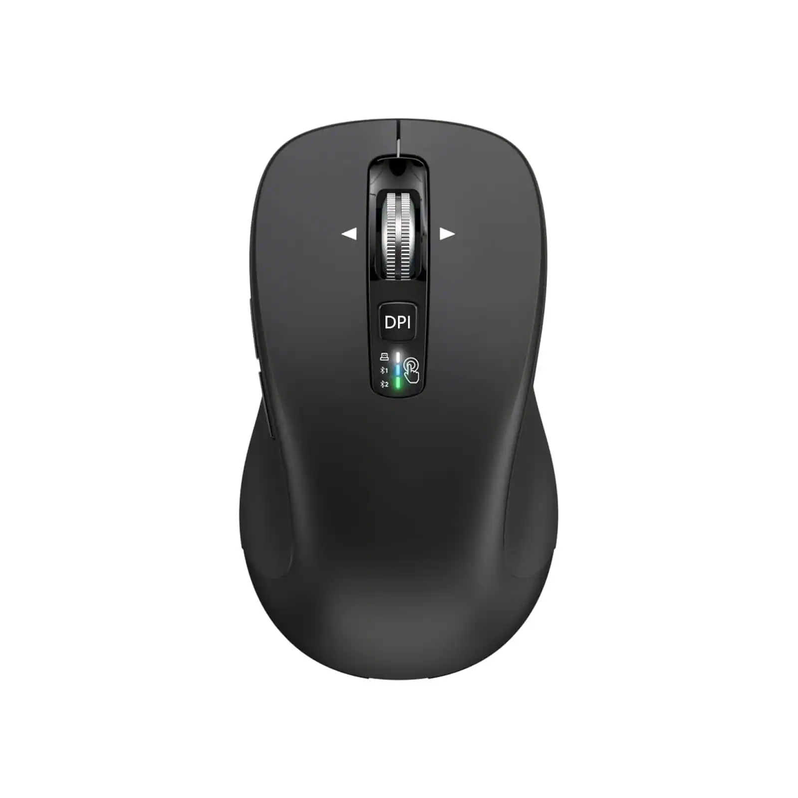 Comfort Essence - Wireless Mouse Full Size 4 way Scrolling Multi device Silent For Computer Laptop Ipad Macbook - Wireless - Black