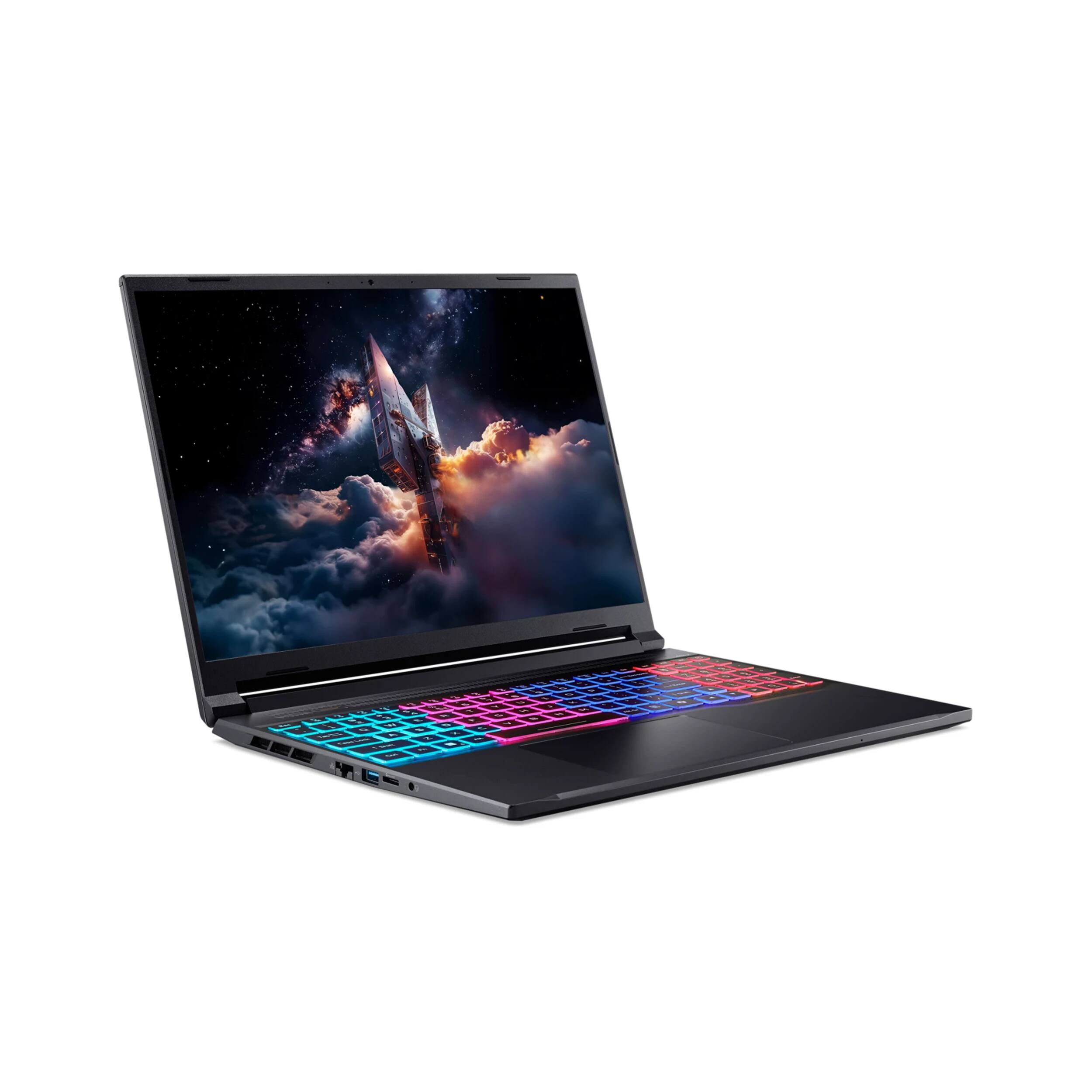 Alt View 3. Acer - Acer Nitro V 16S 16" Gaming Laptop,AMD Ryzen 7 260,16GB DDR5,1TB SSD+1TB Dock Set,RTX 5070,Backlit Keyboard,Win 11,Black - Black.