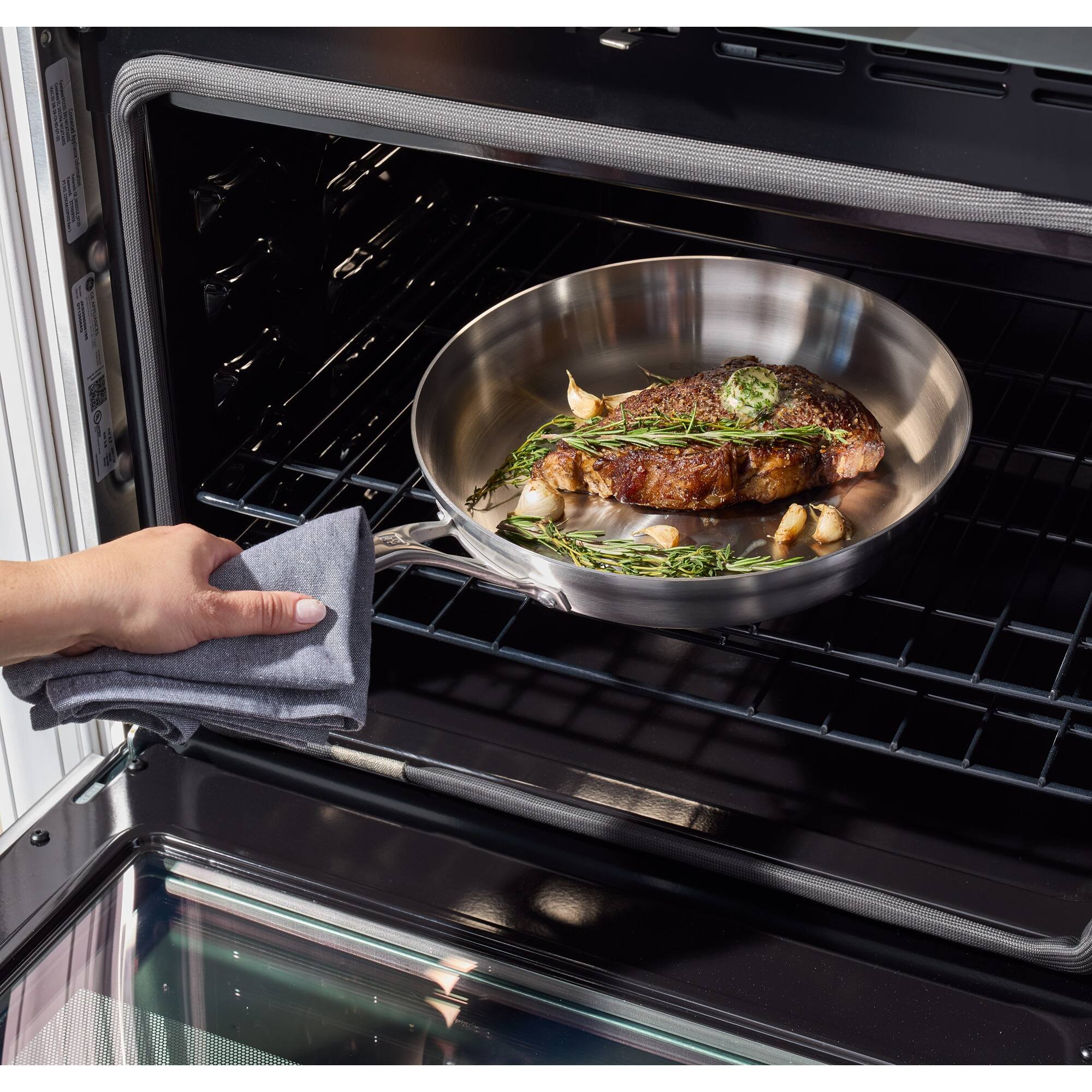 Alt View 2. ZWILLING - ZWILLING Motion Stainless Steel 2-pc Stainless Steel Fry Pan Set - Stainless Steel.