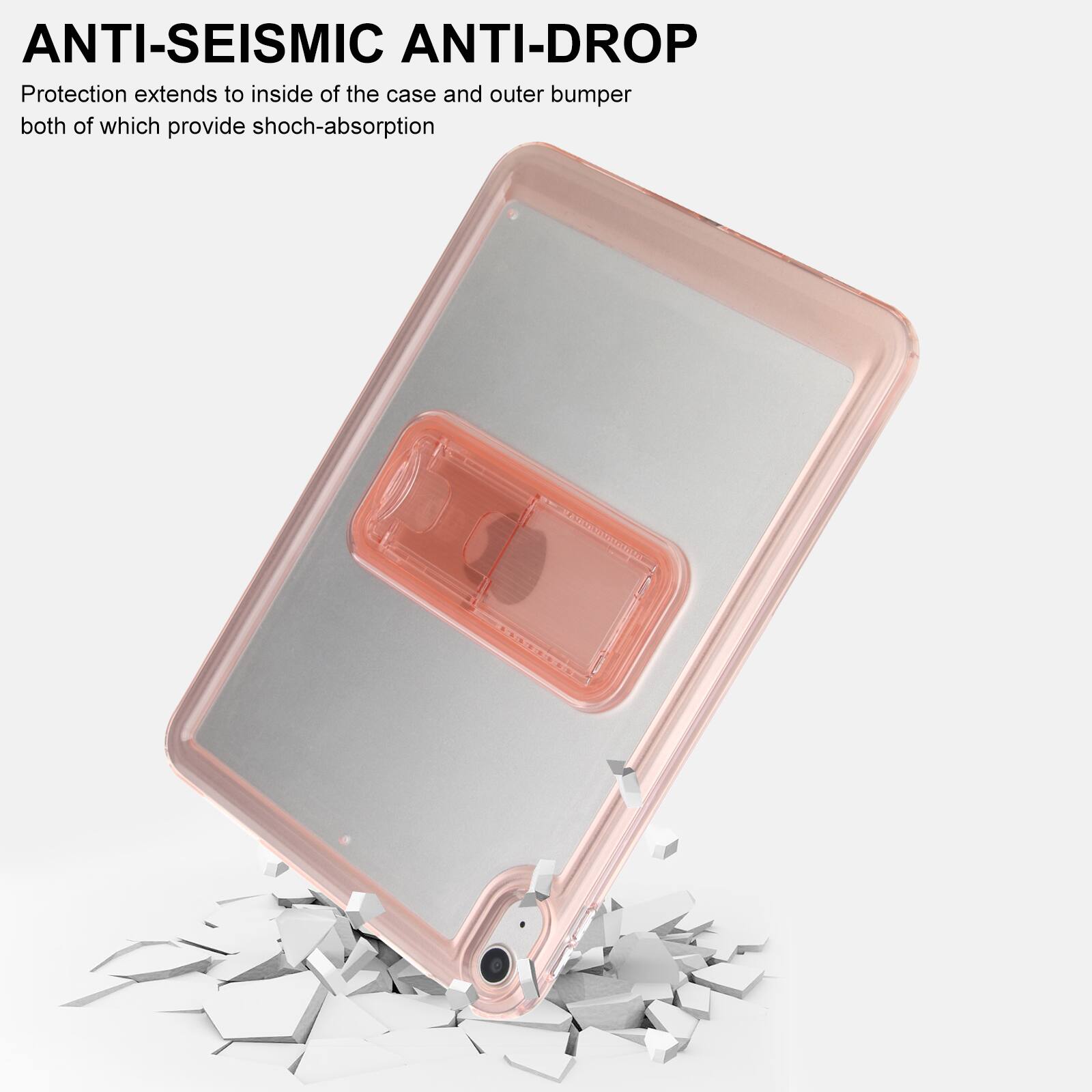 ANTI-SEISMIC ANTI-DROP  
Protection extends to inside of the case and outer bumper both of which provide shock-absorption