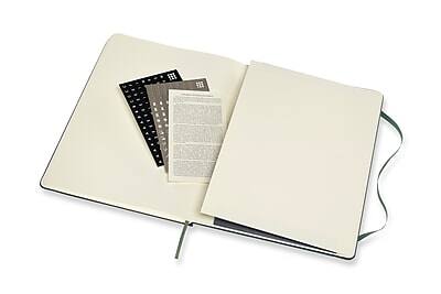 Alt View 6. Moleskine - Moleskine Pro XL 1-Subject Professional Notebook, 7.5" x 9.75", Narrow Ruled, 192 Sheets, Green (620817) - Green.