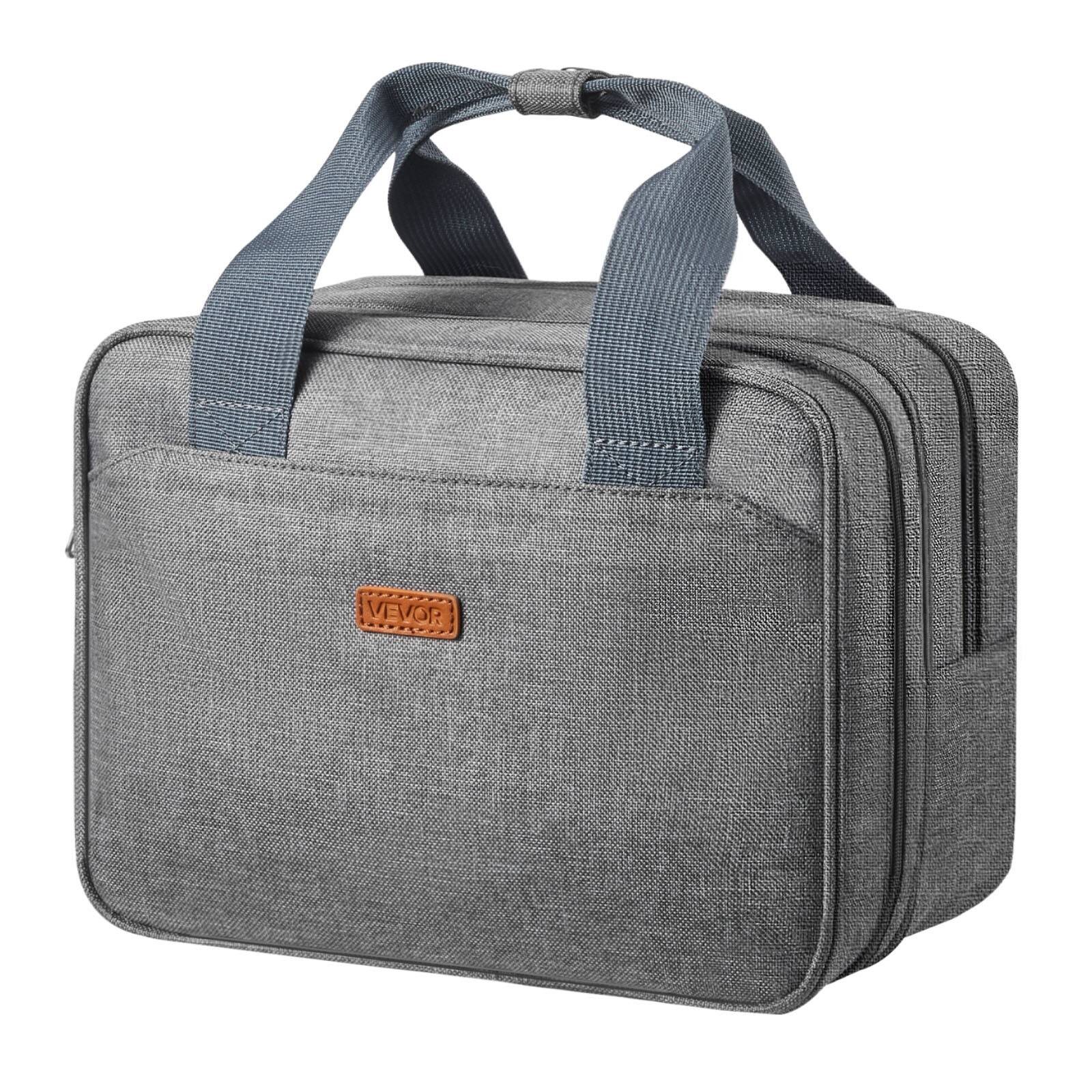 Alt View 5. VEVOR - Wearable Breast Pump Bag, Breast Feeding Bag with Ice Pack, Fits for M5/M6, Pumping Accessories & Breastmilk Storage - Light grey.