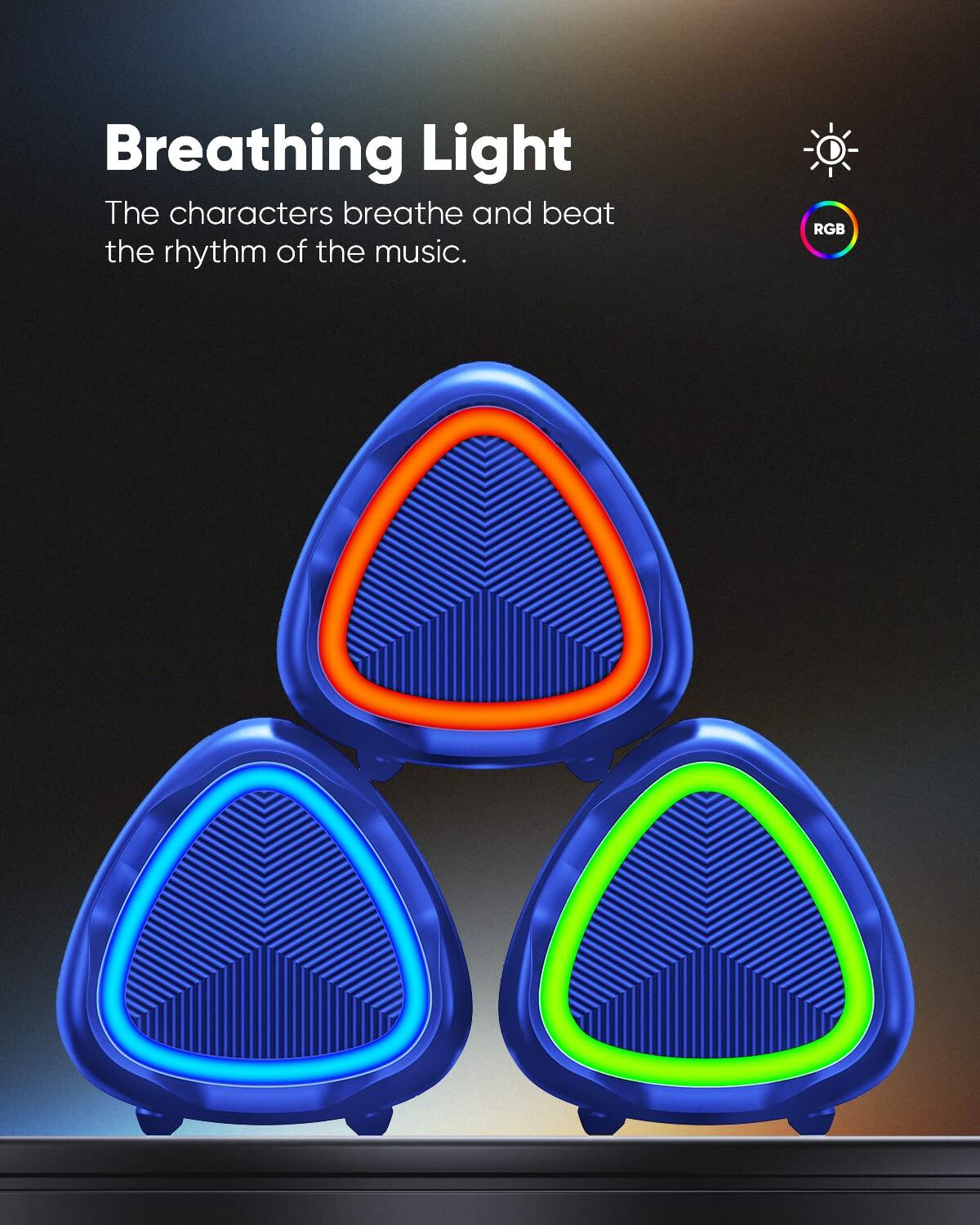Breathing Light  
The characters breathe and beat the rhythm of the music.  
RGB