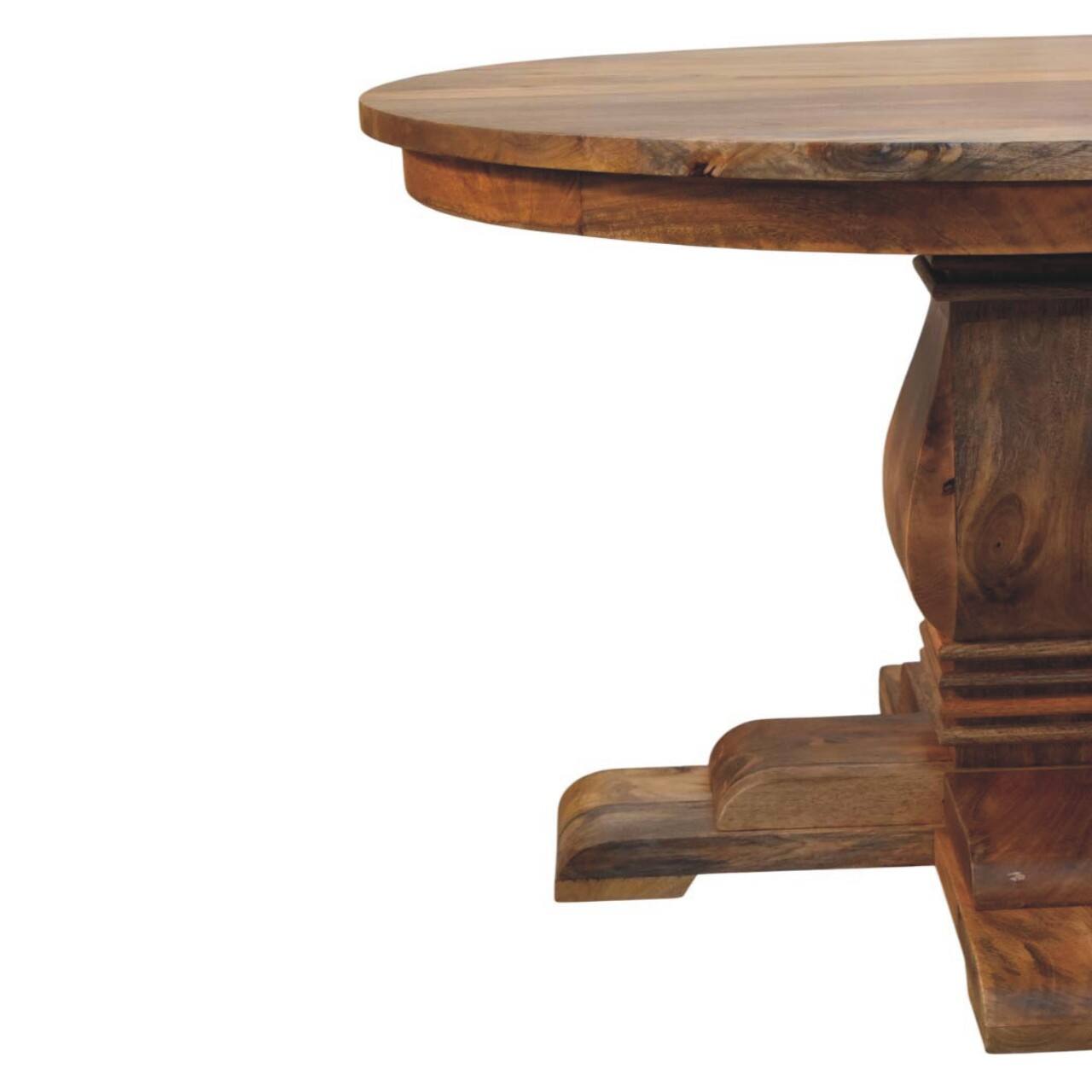Alt View 1. Artisan Furniture - Valentina Round Dining Table, Beige - Beige.