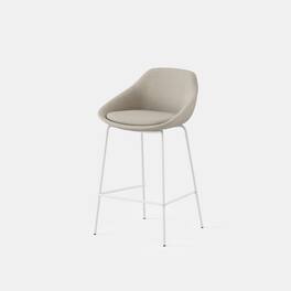 Branch Furniture - Branch Bistro Counter Stool – Durable, Stylish Seating with Ergonomic Comfort for Kitchens and Bars - Fawn / White