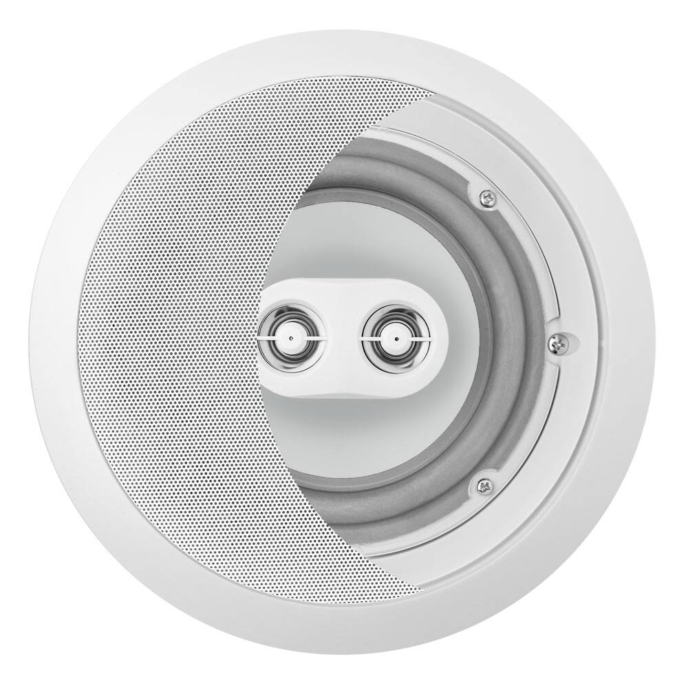 Angle. OSD Audio - 6.5" 150W Weather-Resistant Indoor/Outdoor Dual Voice Coil Stereo In-Ceiling Speaker (Single) - ICE600TTWRS - White.