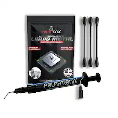 POLAR RONIX HIGH PERFORMANCE LIQUID METAL THERMAL COMPOUND PREMIUM FORMULATED MATERIALS WITH SILVER
MADE IN USA - MADE IN USA
www.polarronix.com
POLAR RONIX LIQUID METAL THERMAL PASTE