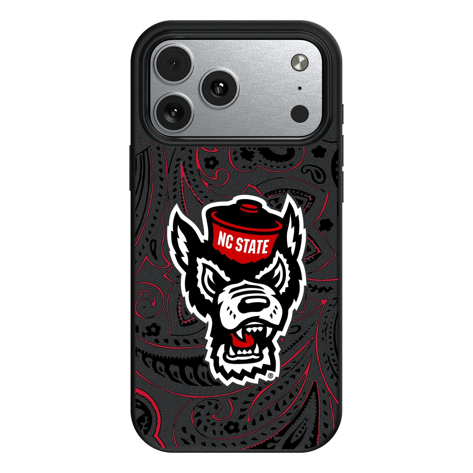 Keyscaper - NCAA - NC State Wolfpack Paisley iPhone Magnetic Bump Case - 17 Pro - Black price history on PriceWatchPro
