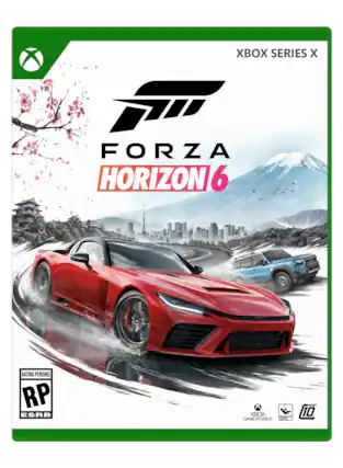 XBOX SERIES X
FORZA HORIZON 6
RATING PENDING RP ESRB
XBOX GAME STUDIOS
I EAA 10 - E (Everyone)