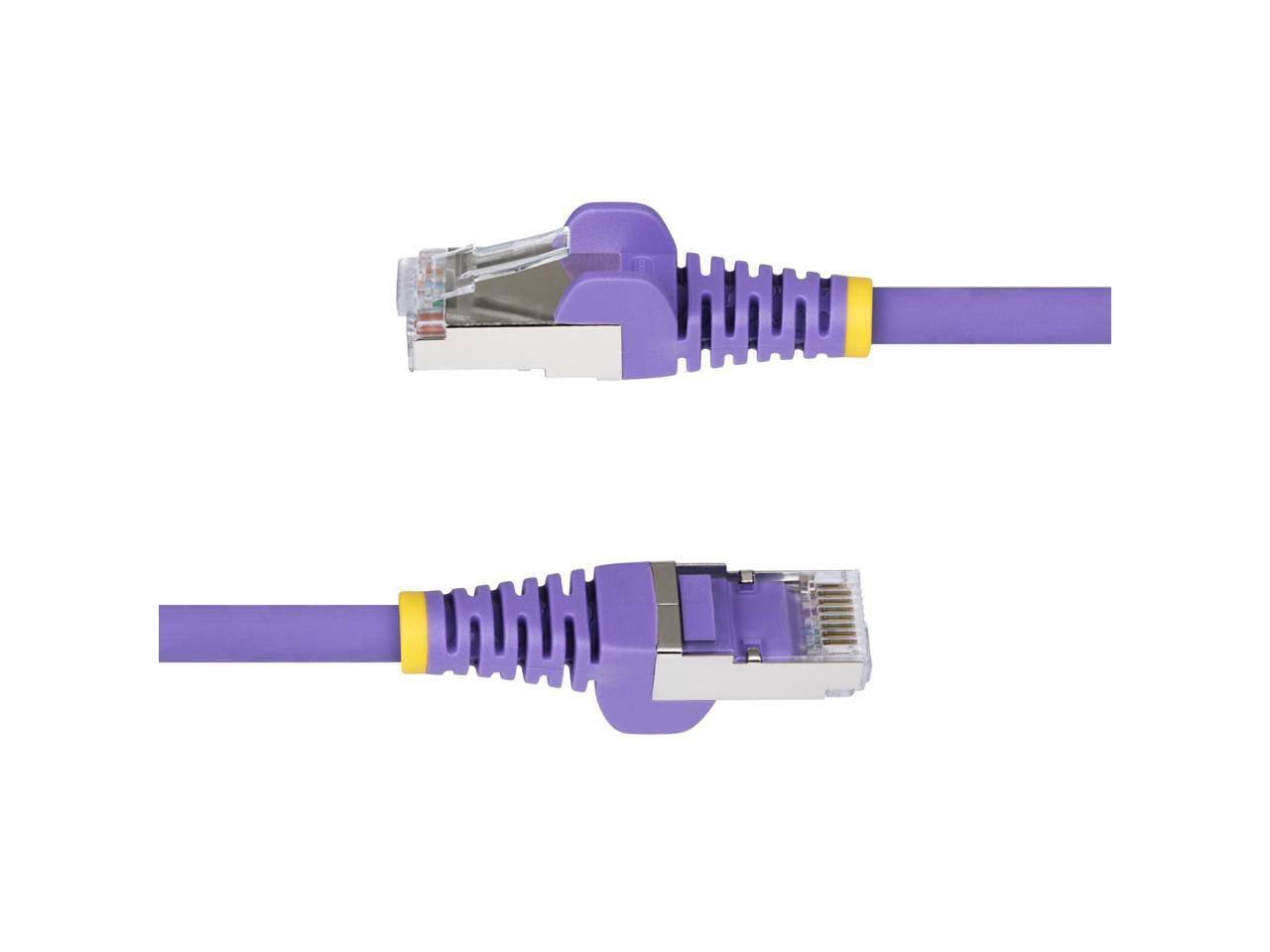Alt View 7. StarTech.com - StarTech 1ft Purple CAT6a Ethernet Cable Model NLPL-1F-CAT6A-PATCH.