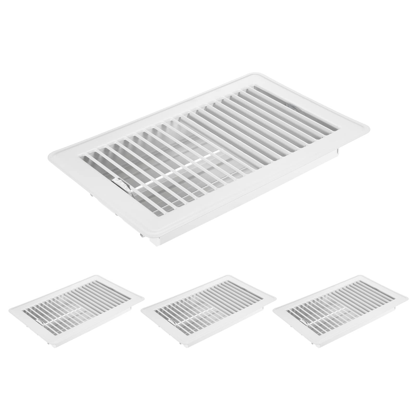 Unique Bargains - 6x10 Inch Floor Vent Covers, 4pcs Heavy Duty Metal Walkable Air Vent Covers, Adjustable Air Supply Lever for Home Office - Black price history on PriceWatchPro