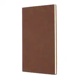Unique Bargains - Lined Journal Notebook 8.3x5.7", A5 60 Pages 80GSM Soft PU Leather Daily Journal for Women Men Office - Brown