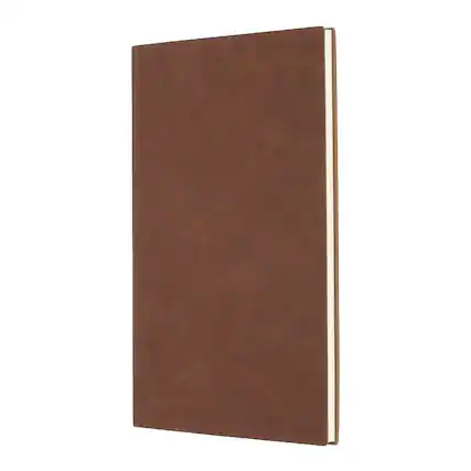 Front. Unique Bargains - Lined Journal Notebook 8.3x5.7", A5 60 Pages 80GSM Soft PU Leather Daily Journal for Women Men Office - Brown.