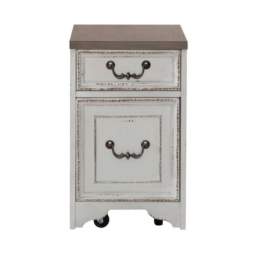 Alt View 1. Liberty Furniture Industries - Magnolia Manor Mobile File in Antique White - White.
