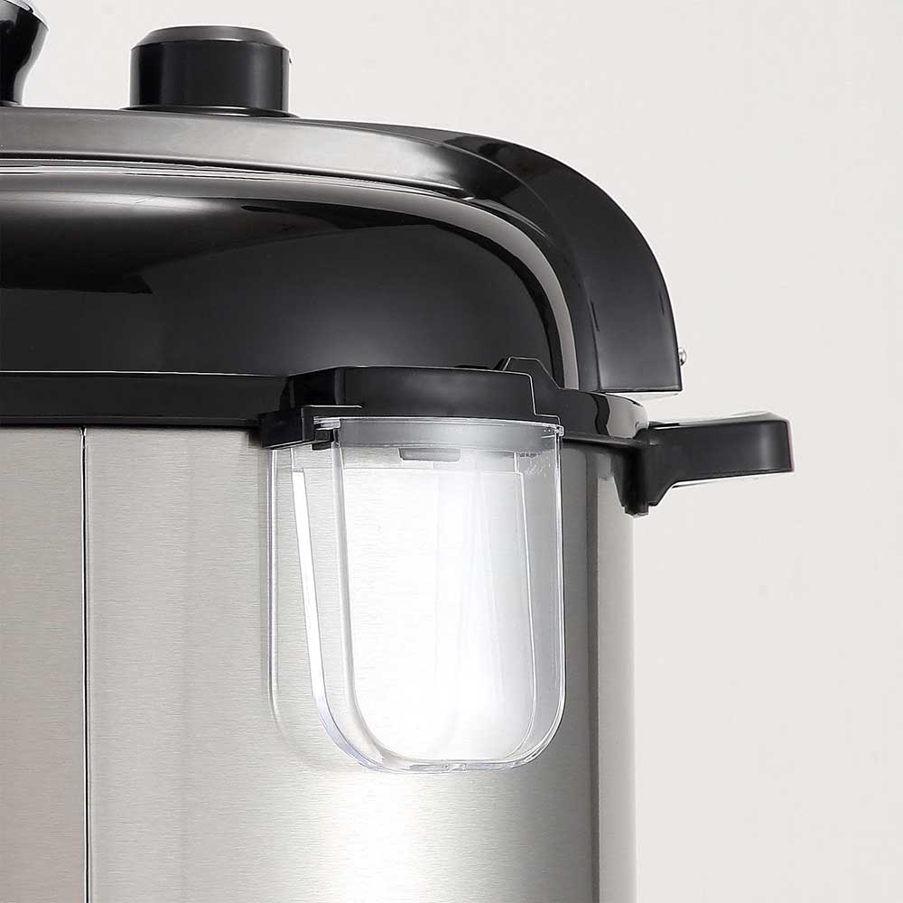 Alt View 1. SPT - 6-Quart Digital Stainless Steel Electric Pressure Cooker - Stainless steel.