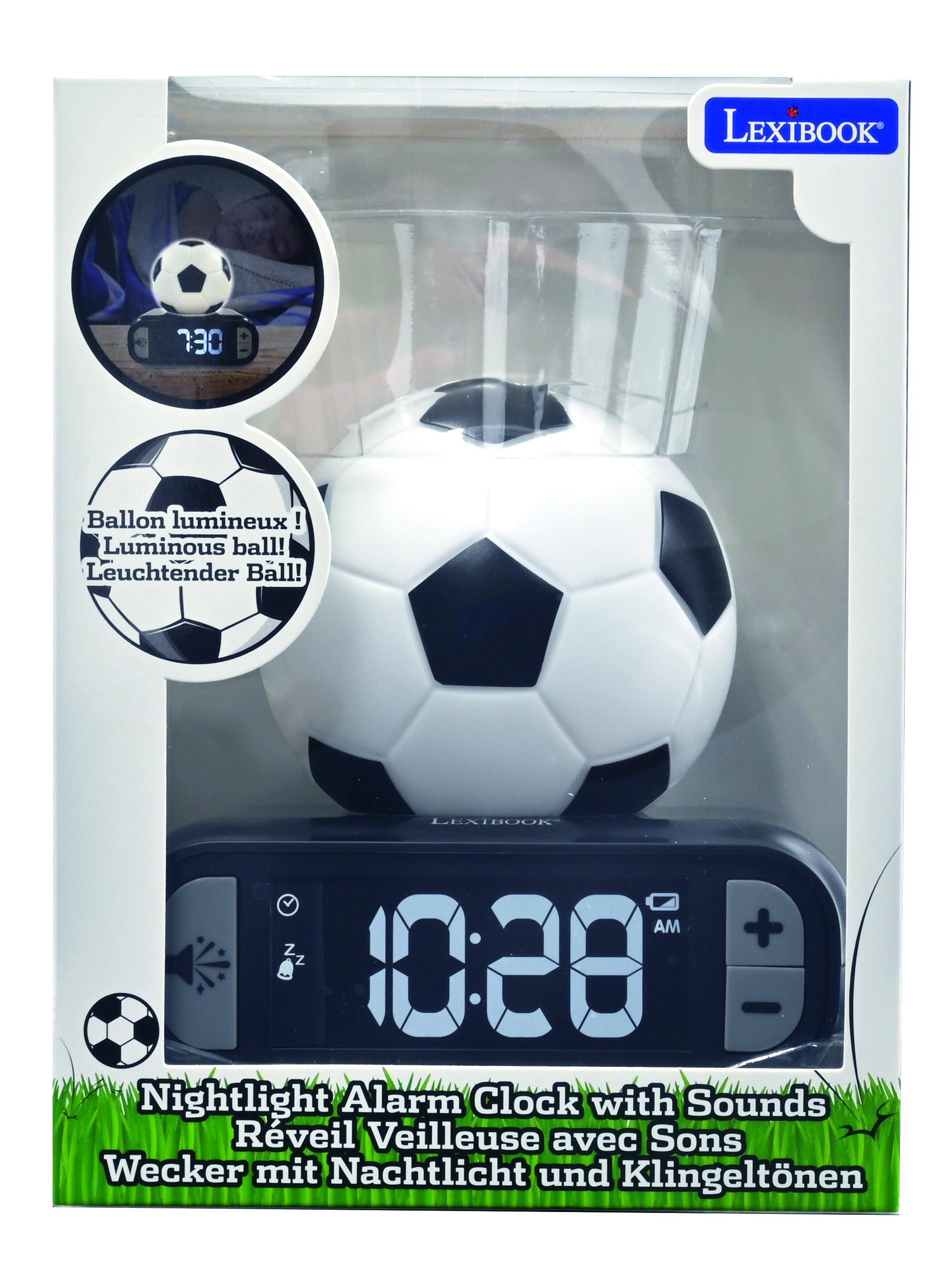 LEXIBOOK 730 Ballon lumineux! ! Luminous ball! Leuchtender Ball! LEXIBOOK AM + Z Z 1028 - Nightlight Alarm Clock with Sounds Rveil Veilleuse avec Sons Wecker mit Nachtlicht und Klingeltonen