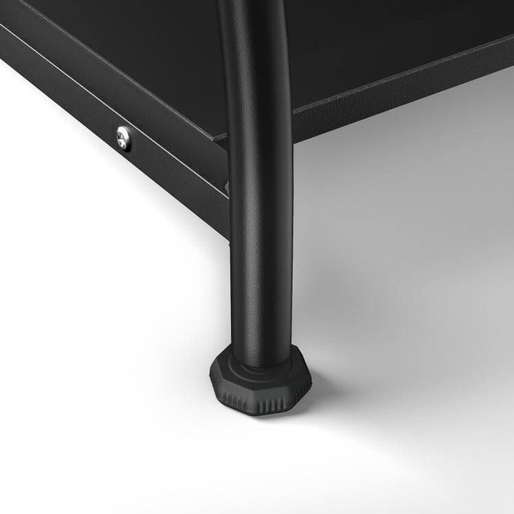 Left. Kadyn - 27.5 Inch Laptop Table Computer Desk for Small Spaces with Pull-out Keyboard Tray, Home Office Desks - Black.