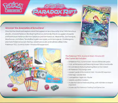 Pokmon Pokemon TCG: Scarlet & Violet Paradox Rift Elite Trainer Box Roaring Moon - Best Buy Pokmon Pokemon TCG: Scarlet & Violet Paradox Rift Elite Trainer Box Roaring Moon - Best Buy