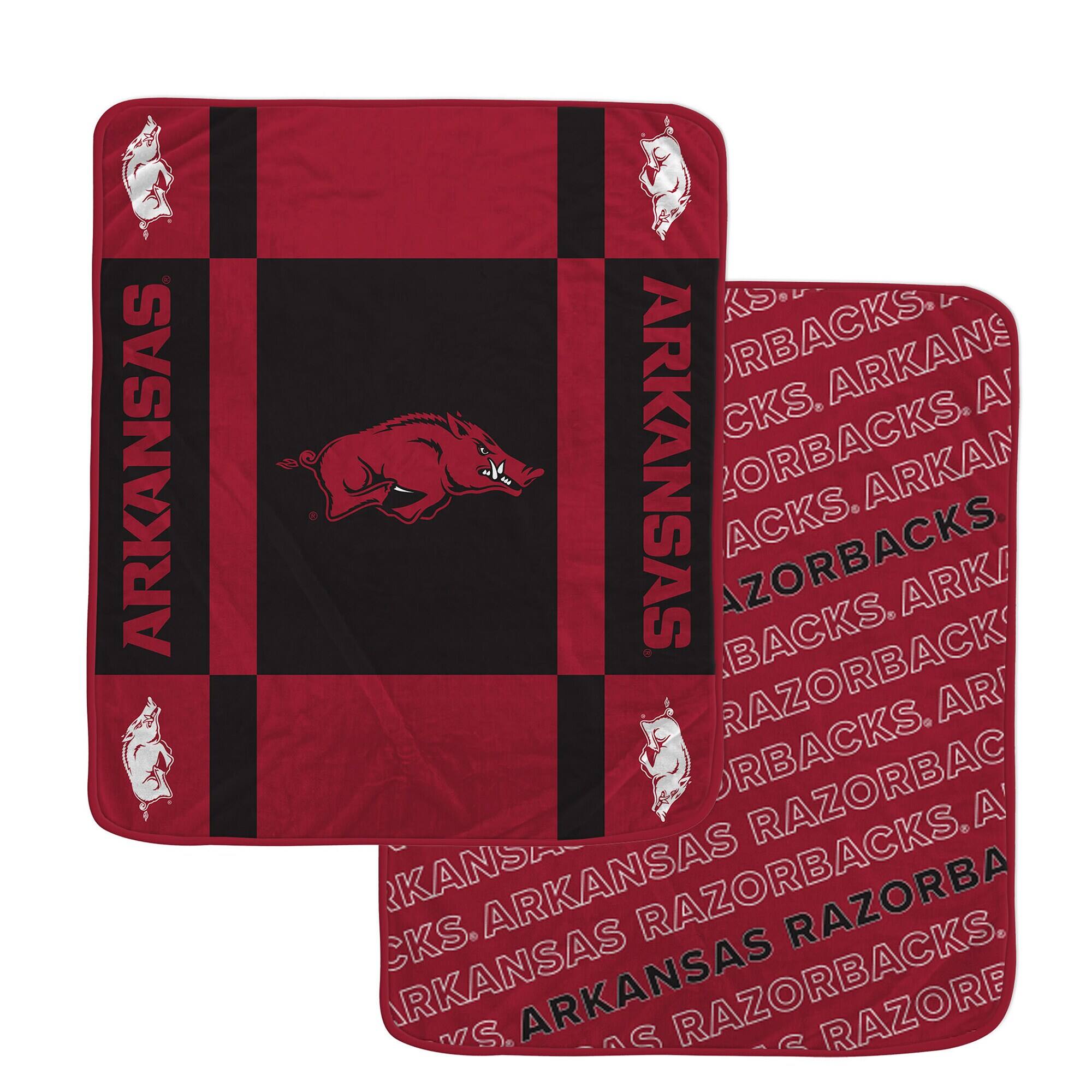 "Pegasus - Arkansas Razorbacks 60"" x 70"" Reverse Block Wordmark Double-Sided Ultra Cozy Blanket - Multicolor" price history on PriceWatchPro