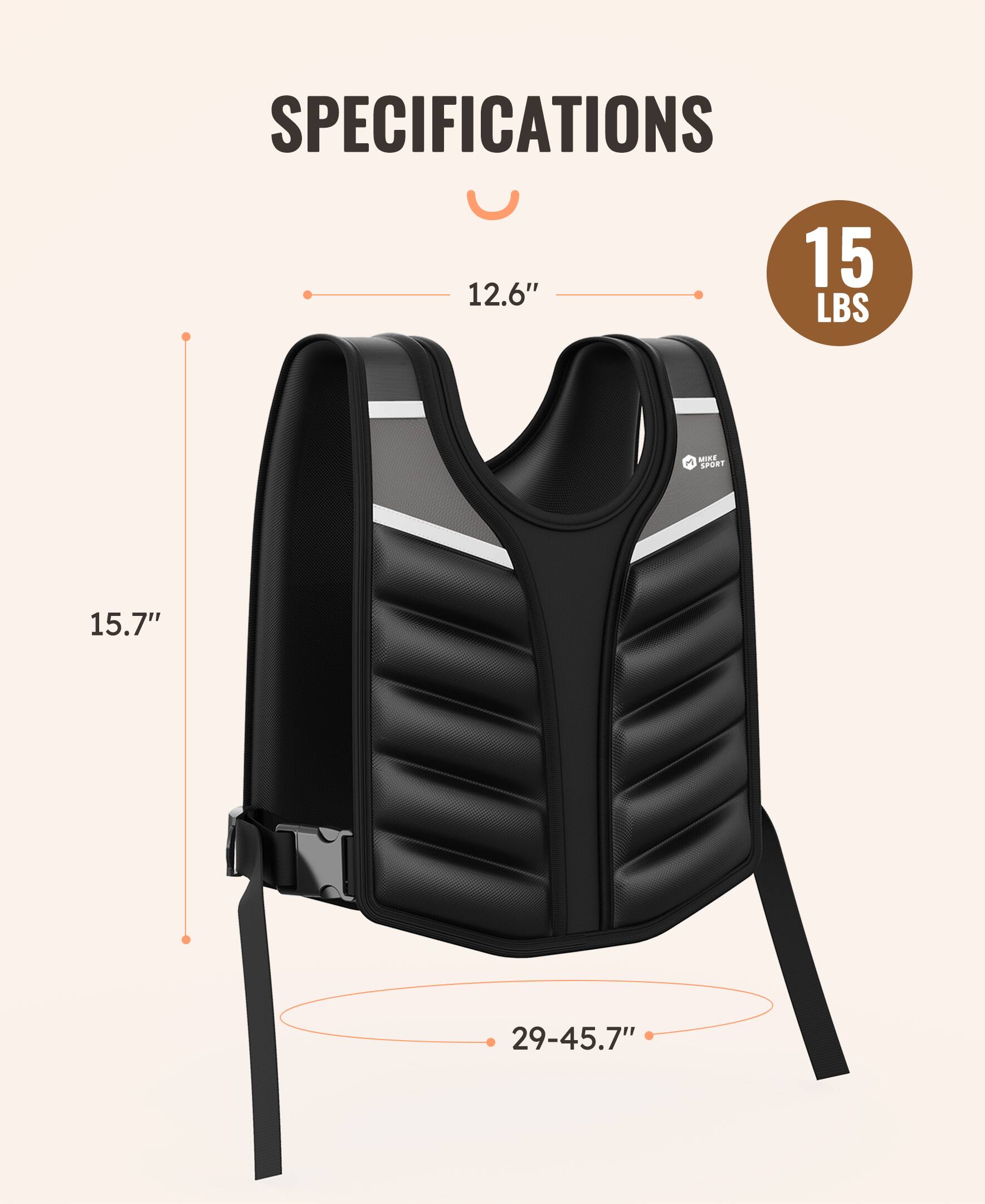 SPECIFICATIONS  
12.6"  
15.7"  
29-45.7"  
15 LBS