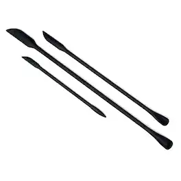 Norpro - Mini Silicone Last Drop Spatula, Set of 3 - Black