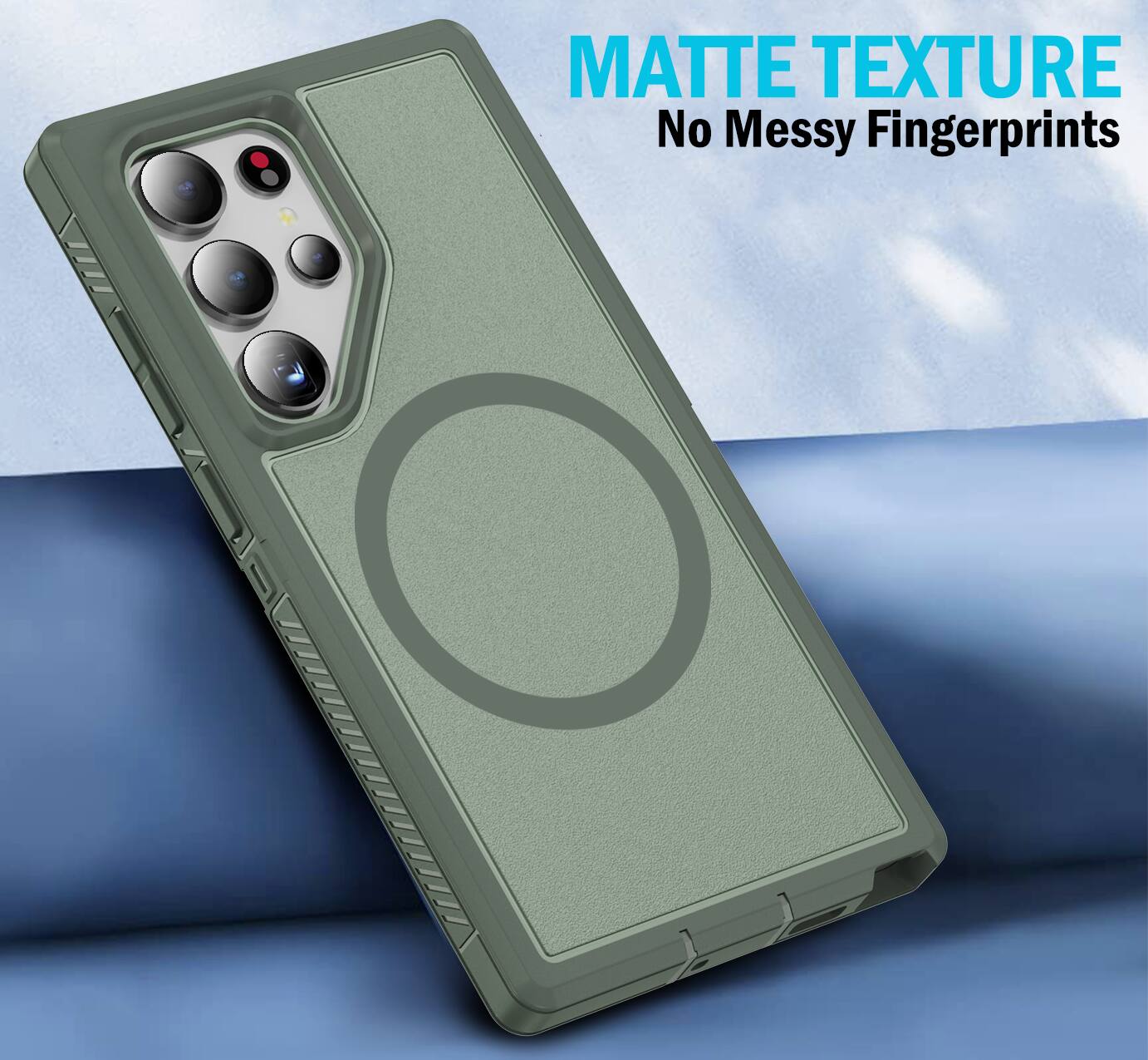 MATTE TEXTURE  
No Messy Fingerprints