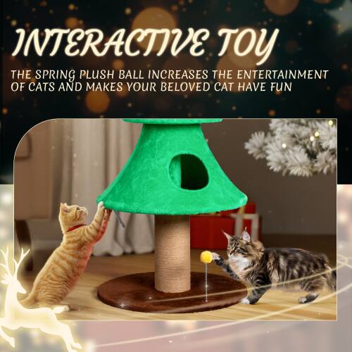 INTERACTIVE TOY  
THE SPRING PLUSH BALL INCREASES THE ENTERTAINMENT OF CATS AND MAKES YOUR BELOVED CAT HAVE FUN