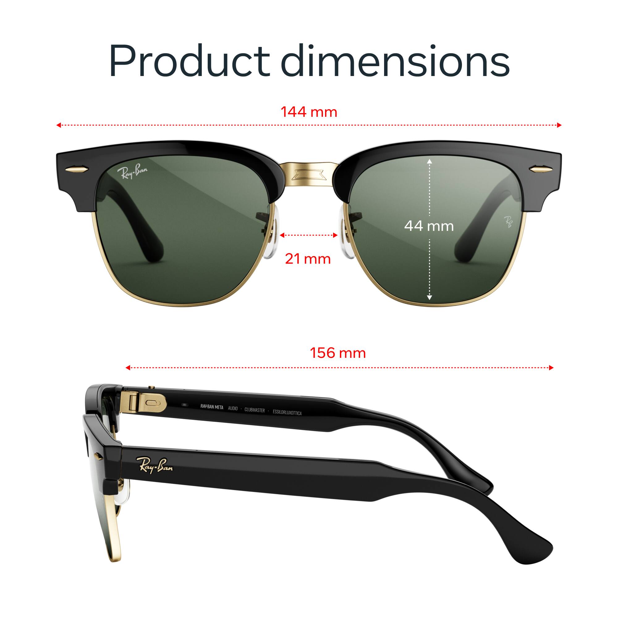 Product dimensions

144 mm

44 mm

21 mm

156 mm

RAYBAN METAL ALDO CLUBMASTER ESSILORIOTICA

Ray-Ban