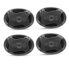 Front. 5 CORE - 5Core 6x9 Car Speaker 4Pcs 800W 4Ohm 2 Way Coaxial Speaker Audio w Super Tweeter Fit for Vehicle - Black.