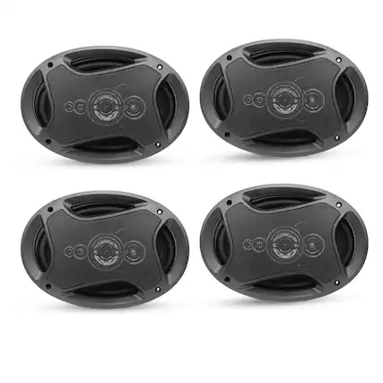 Front. 5 CORE - 5Core 6x9 Car Speaker 4Pcs 800W 4Ohm 2 Way Coaxial Speaker Audio w Super Tweeter Fit for Vehicle - Black.