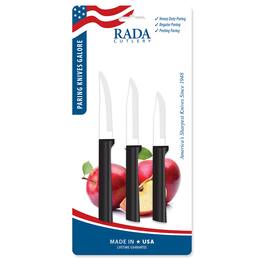 Rada - Paring Knives Galore ProPak 3 Piece Knife Set, Handless - Black