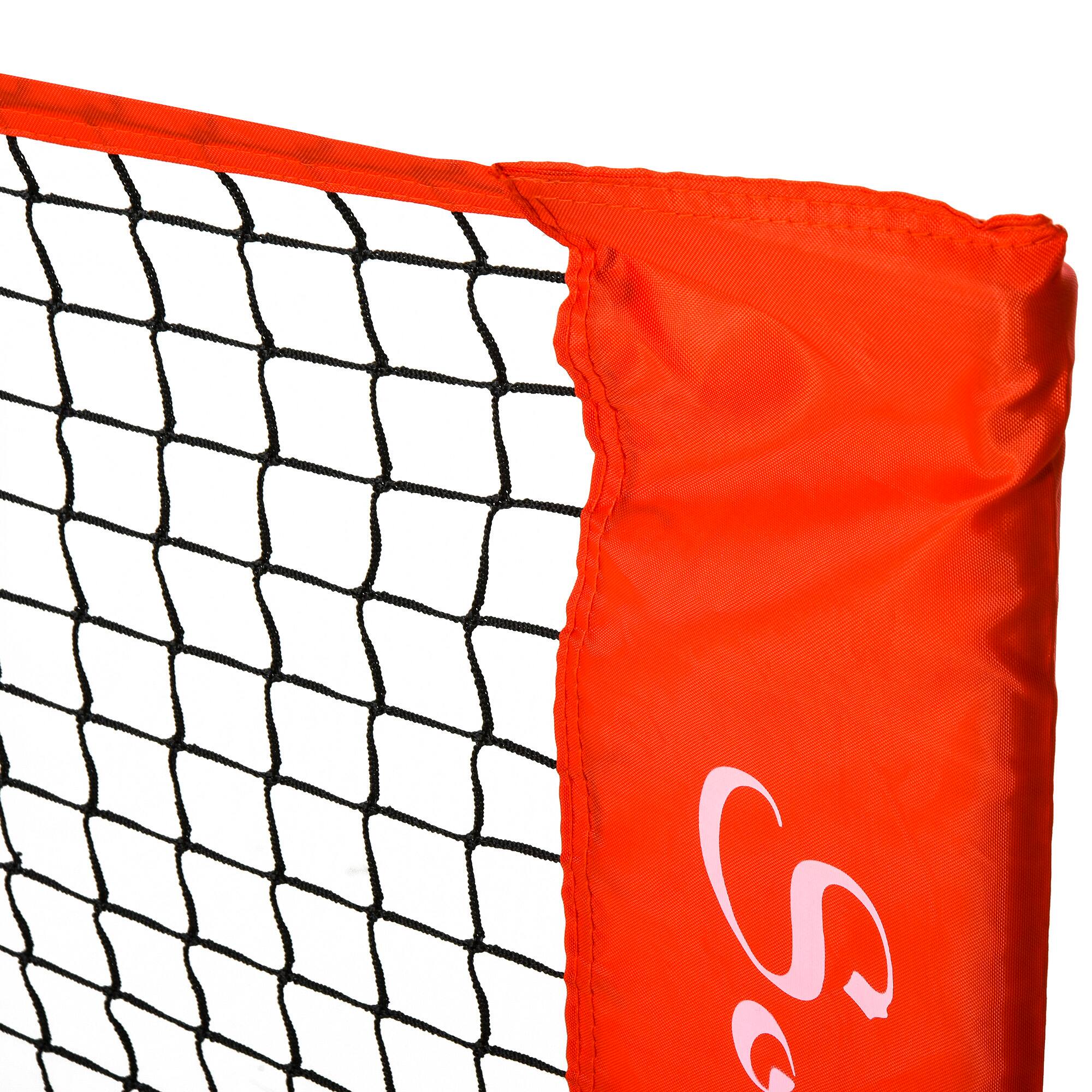 Alt View 4. Soozier - 10ft Portable Soccer Tennis/Pickleball/Badminton/Mini Tennis Net w/ Sideline for Training with Included Storage Bag - Black, Red.
