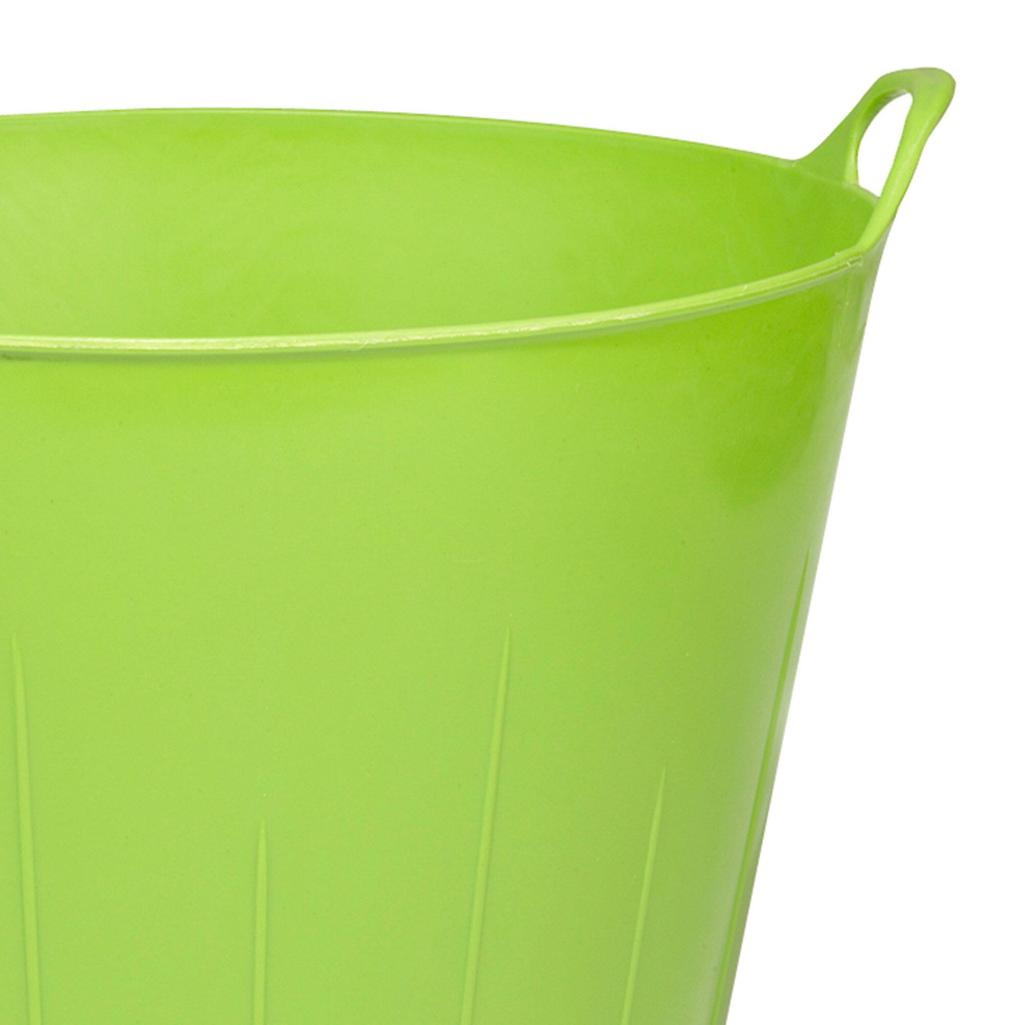 Alt View 6. Little Giant - Little Giant 11 Gallon Heavy Duty Farm Bucket Poly/Rubber Flex Tub with Handles.