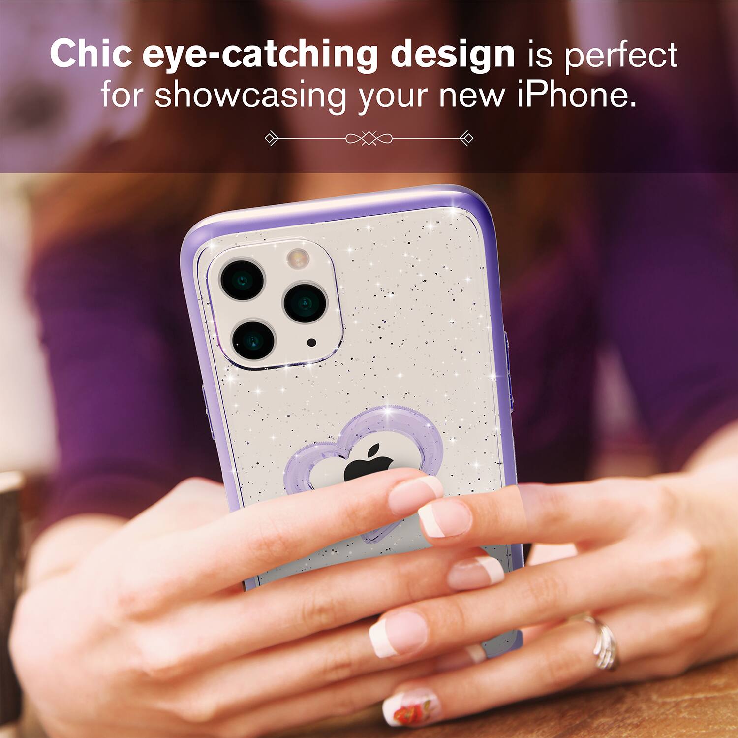 Chic eye-catching design is perfect for showcasing your new iPhone.