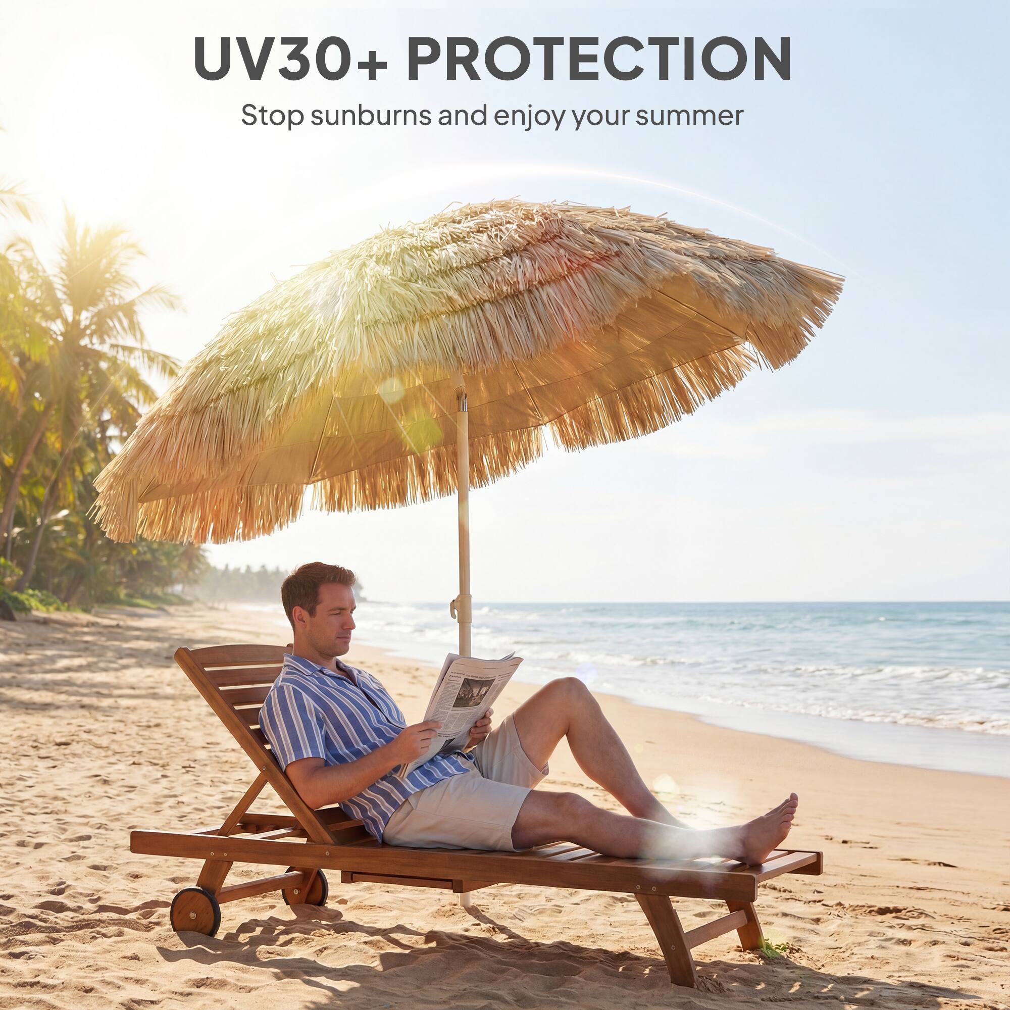 UV30+ PROTECTION  
Stop sunburns and enjoy your summer