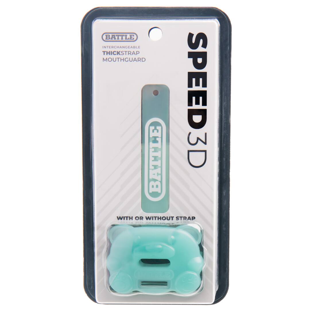 BATTLE INTERCHANGEABLE THICKSTRAP MOUTHGUARD SPEED 3D WITH OR WITHOUT STRAP