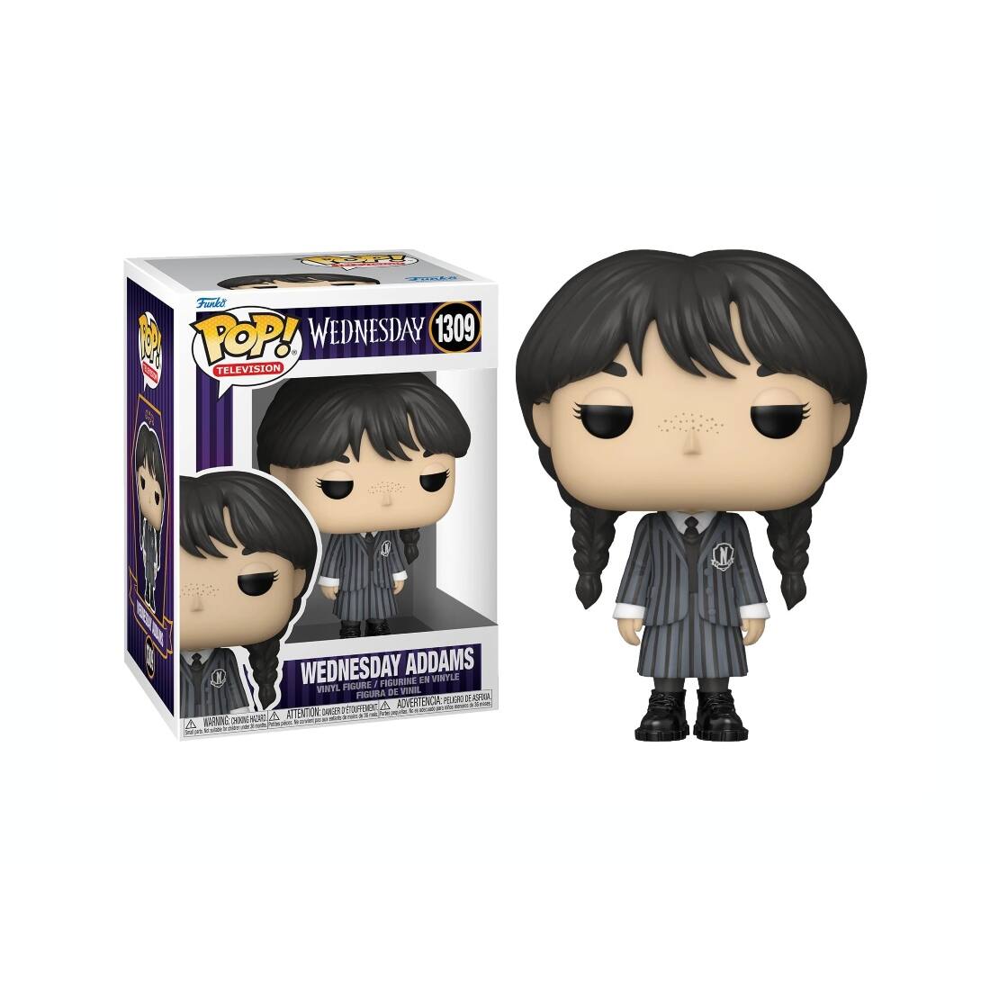 POP! WEDNESDAY 1309 TELEVISION
WEDNESDAY ADDAMS WHYL FIGURE / FILM EN VINYLE
ATTENTION / ADVERTENCIA
DE ESTE PRODUCTO
POR PEDIDO DE SU REGALO