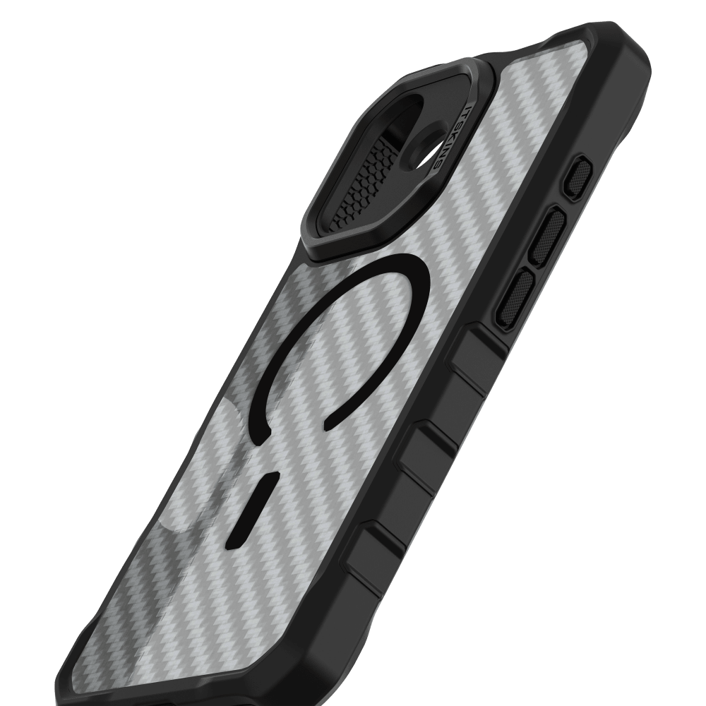 Alt View 4. Itskins - ITSKINS - Supreme_R Tek MagSafe Case for Apple iPhone 17 - Black - Black.
