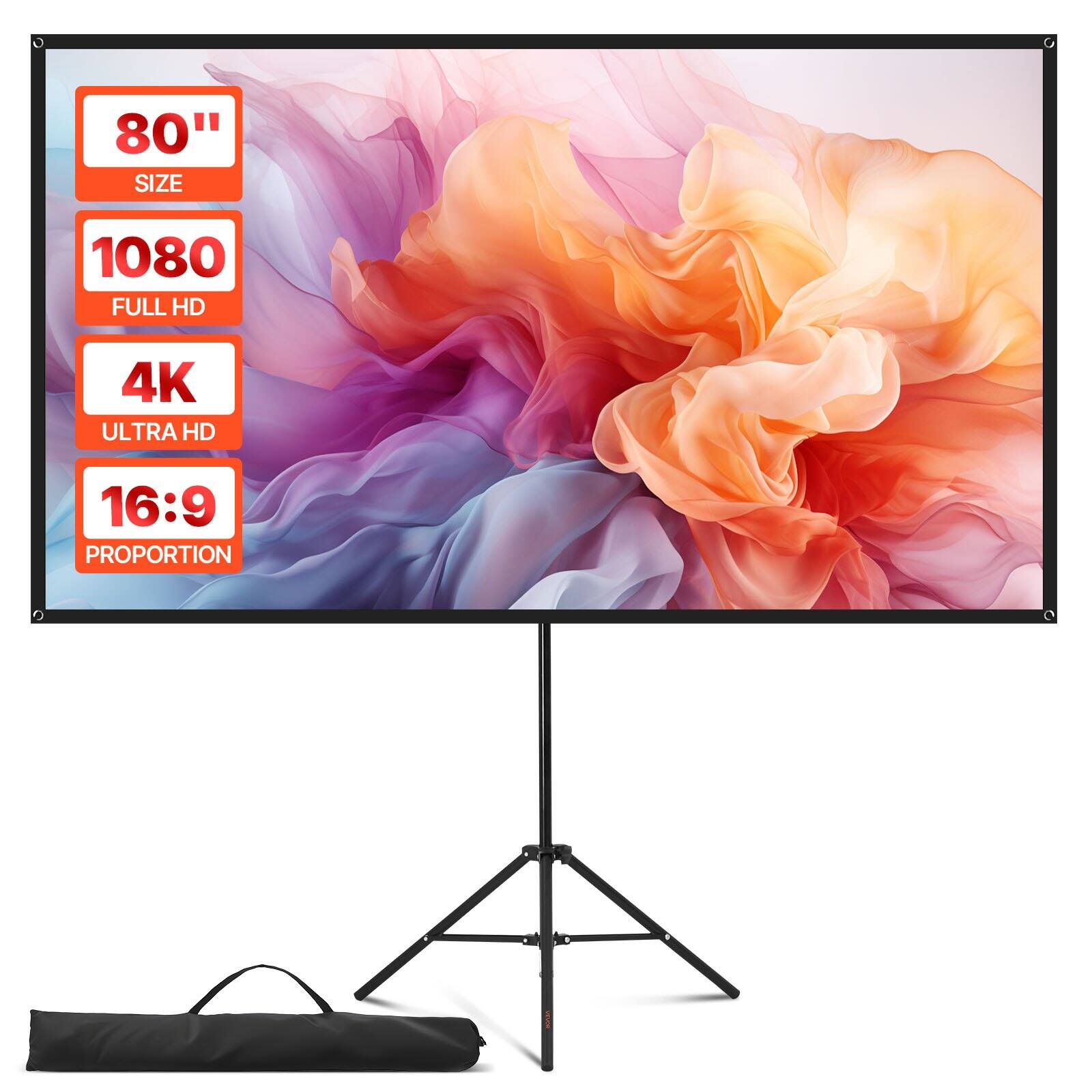 80" SIZE  
1080 FULL HD  
4K ULTRA HD  
16:9 PROPORTION